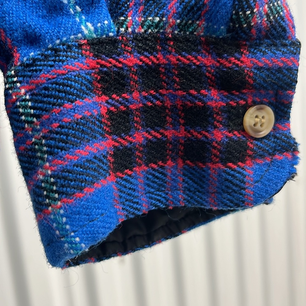 Vintage‎ 80s Blue and Red Plaid Men's Shirt - Picture 4 of 7